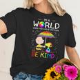 In A World Where You Can Be Anything Be Kind Lgbt Pride Snoopy Shirt Women T-Shirt Gifts for Her