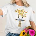 Ancient Egypt God Eye Of Horus Ankh Egyptian Symbol Women T-Shirt Gifts for Her