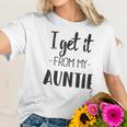 I Get It From My Auntie Creeper Funny Family Baby Women T-Shirt Gifts for Her