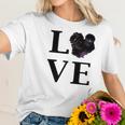 Black Silkie Chicken Love Pet Owner Women T-Shirt Gifts for Her