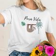 Costa Rica Pura Vida Sloth Palm Tree Women T-Shirt Gifts for Her