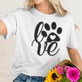 Dog Mom Life Cute Dog Paw Print Women T-Shirt Gifts for Her