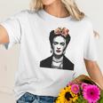 Frida Kahlo With Flowers Poster Artwork Women T-Shirt Gifts for Her