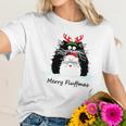 Fun Cat Merry Fluffmas Reindeer Christmas Kitten Meowlover Women T-Shirt Gifts for Her