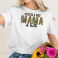 Glitter And Dirt Mom Of Both Leopard And Camo Mama Of Both Women T-Shirt Gifts for Her