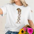 Mushroom Dna Mycology Shroom Hunter Fungi Foraging Mushrooms Women T-Shirt Gifts for Her