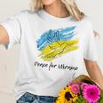 Peace For Ukraine Dove Ukraine Flag Lover Support Ukraine Men Women T-Shirt Graphic Print Casual Unisex Tee Women T-Shirt Gifts for Her