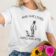 And She Lived Happily Ever After Funny Horse Dogs Women T-Shirt Gifts for Her