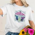 Trippy Sacred Geometry Mushroom Women T-Shirt Gifts for Her