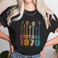 50Th Birthday Gifts Vintage 1970 Guitarist Guitar Lovers Women T-Shirt Gifts for Women