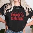 666 Percent Drunk Satanism Death Women T-Shirt Gifts for Women