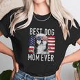 American Flag Best Dog Mom Ever Women T-Shirt Gifts for Women