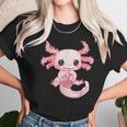 Axolotl Pastel Goth Strawberry Milk Shake Anime Aesthetic Men Women T-Shirt Graphic Print Casual Unisex Tee Women T-Shirt Gifts for Women