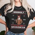 Brodolf The Red Nose Gainzdeer Gym Ugly Christmas Sweater Men Women T-Shirt Graphic Print Casual Unisex Tee Women T-Shirt Gifts for Women