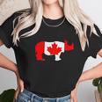 Canada Flag - Rhinoceros - Womens T-Shirt By American Apparel Women T-Shirt Gifts for Women