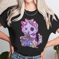 Cat Ramen Bowl Pastel Goth Nu Goth Anime Otaku Japanese V2 Men Women T-Shirt Graphic Print Casual Unisex Tee Women T-Shirt Gifts for Women