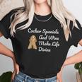 Cocker Spaniel And Wine Make Life Divine Women T-Shirt Gifts for Women