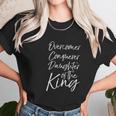 Cute Christian Gift Overcomer Conquerer Daughter Of The King Women T-Shirt Gifts for Women