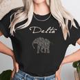 Womens Delta Crimson And Creme Elephant Women T-Shirt Gifts for Women