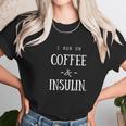 Diabetes I Run On Coffee & Insulin Women T-Shirt Gifts for Women