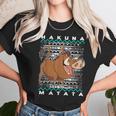 Disney Lion King Pumba Ugly Christmas Graphic T-Shirt Women T-Shirt Gifts for Women