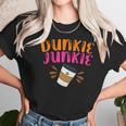 Dunkie Junkie Funny Coffee Cup Coffee Lovers Women T-Shirt Gifts for Women