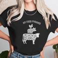 My Food Pyramid Funny Carnivore Cow Pig Chicken Women T-Shirt Gifts for Women