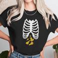 Fried Chicken Lovers Halloween Skeleton Rib Cage Xray Women T-Shirt Gifts for Women