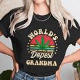 Funny 420 Weed Pot Vintage Matching Worlds Dopest Grandma Women T-Shirt Gifts for Women