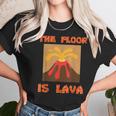 Funny Cute Floor Is Lava Volcano Science Teacher Geek Women T-Shirt Gifts for Women