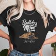 Funny English Bulldog Apparel Bulldog Mom Life Is Ruff Women T-Shirt Gifts for Women