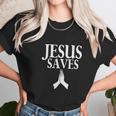 Funny Jesus Saves God Salvation Christian Church Women T-Shirt Gifts for Women