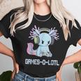 Gamesolotl Axolotl Video Gamer Kawaii Pastel Goth Anime V3 Men Women T-Shirt Graphic Print Casual Unisex Tee Women T-Shirt Gifts for Women