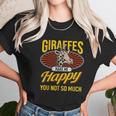 Giraffes Make Me Happy Giraffe Lover Gift Women T-Shirt Gifts for Women