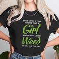 Girl Who Loves Weed Sarcastic Women T-Shirt Gifts for Women