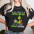 Grinch All I Need Is Coffee And My Dog Women T-Shirt Gifts for Women