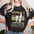 Happiness Is Annoying Your Elder Sister Funny Lil Siblings Women T-Shirt Gifts for Women