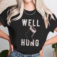 Well Hung Funny Christmas Stocking Offensive Humor Xmas Gifts Women T-Shirt Gifts for Women