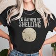 Womens Id Rather Be Shelling For Ocean Loving Sea Shell Hunters V-Neck T-Shirt Women T-Shirt Gifts for Women