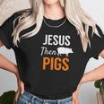 Jesus Then Pigs Fun Christian Piggy Pets Humor Women T-Shirt Gifts for Women