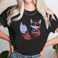 Kawaii Pastel Goth Art Cute Creepy Red Fox Fennec Grey Fox Men Women T-Shirt Graphic Print Casual Unisex Tee Women T-Shirt Gifts for Women