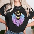 Kawaii Pastel Goth Cute Creepy Crescent Moon Bat Men Women T-Shirt Graphic Print Casual Unisex Tee Women T-Shirt Gifts for Women