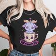 Kawaii Pastel Goth Cute Creepy Pentacle Baphomet Goat Men Women T-Shirt Graphic Print Casual Unisex Tee Women T-Shirt Gifts for Women