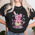 Kawaii Pastel Goth Cute Creepy Rabbit Menhera Occult Bunny Men Women T-Shirt Graphic Print Casual Unisex Tee Women T-Shirt Gifts for Women