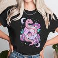 Kawaii Pastel Goth Cute Creepy Skull Serpent Snake Roses Men Women T-Shirt Graphic Print Casual Unisex Tee Women T-Shirt Gifts for Women