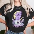 Kawaii Pastel Goth Cute Creepy Witchy Cat And Skull V3 Men Women T-Shirt Graphic Print Casual Unisex Tee Women T-Shirt Gifts for Women