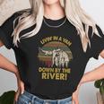 Living In A Van Down By The River Vintage Men Women T-Shirt Graphic Print Casual Unisex Tee Women T-Shirt Gifts for Women