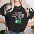 I Love My Awesome Pakistani Wife Flag Heart For Husband Women T-Shirt Gifts for Women