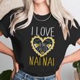 I Love Being Called Nai Nai Sunflower Heart Christmas Gift Women T-Shirt Gifts for Women