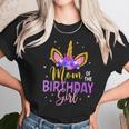 Mom Of The Birthday Girl Flower Unicorn Women T-Shirt Gifts for Women